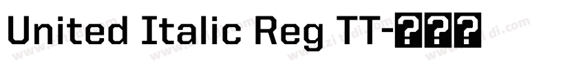 United Italic Reg TT字体转换